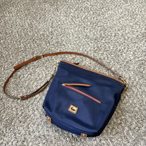 Dooney and Bourke Navy Wayfarer All Weather Hobo Crossbody Shoulder Bag - Picture 1 of 8